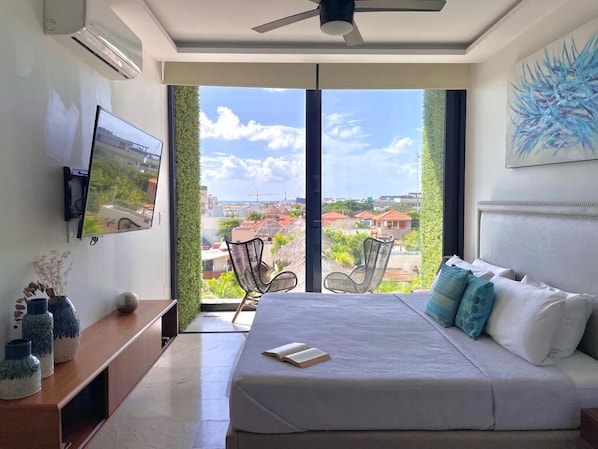 Studio Confort, balcon, vue sur la mer | Accès au Wi-Fi (inclus)