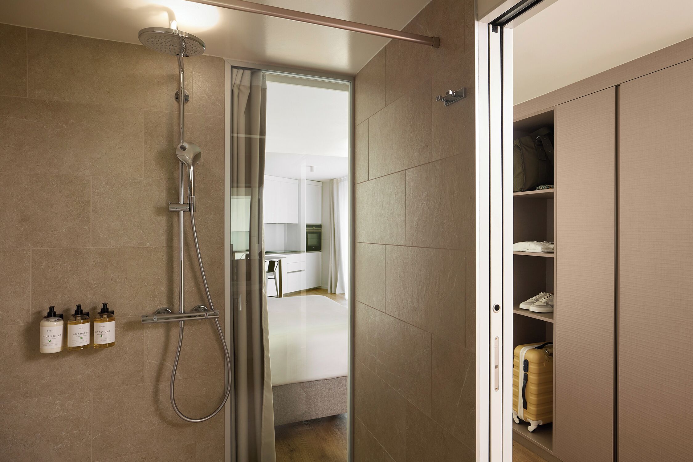 Free toiletries, hair dryer, bathrobes, slippers