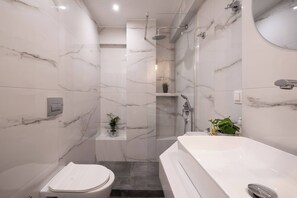 Douche, séchoir à cheveux