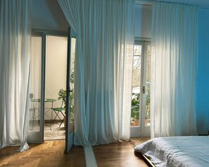 1 bedroom, iron/ironing board, bed sheets