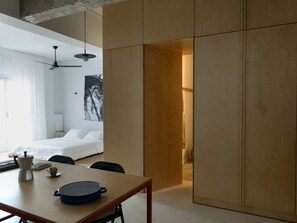 1 bedroom, iron/ironing board, bed sheets