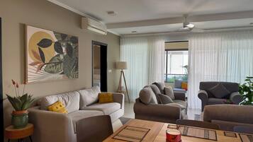 Smart-tv och eldstad