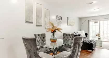 City Getaway: Elegant 3BR 2BA Patio Oasis Near NYC, EWR &
American Dream Mall