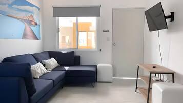 Comfort-huoneisto, näköala puutarhaan | Oleskelualue