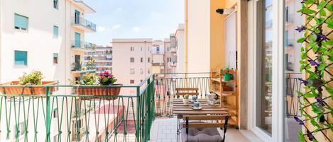 Deluxe Apartment, Balcony, City View | Terrace/patio