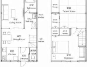 Floor plan - Haku Wamikyo (Kyoto)