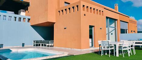 Una piscina riscaldata