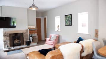 TV connectée, cheminée