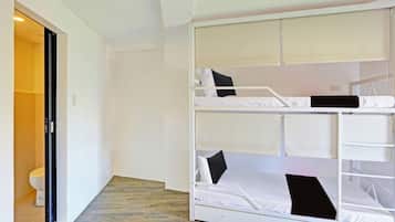 Premium bedding, desk, laptop workspace, free WiFi