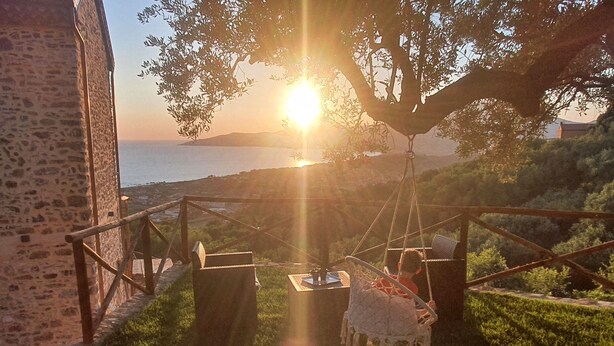 Terrace/patio - Villa with Pool in the Cilento in Ascea Casolare Centoulivi (Campania)