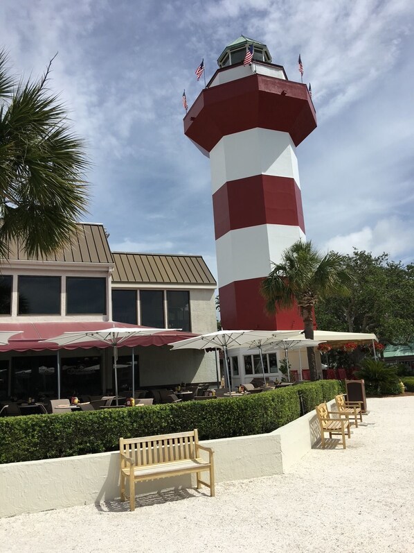 屋外ダイニングエリア