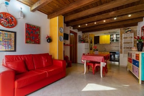 Ferienhaus, 1 Schlafzimmer, barrierefrei | Wohnbereich