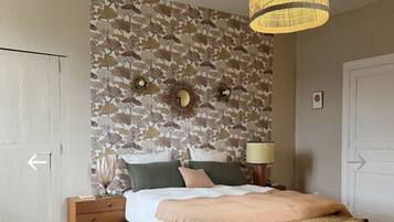 5 makuuhuonetta, silitysrauta/-lauta, Wi-Fi, vuodevaatteet