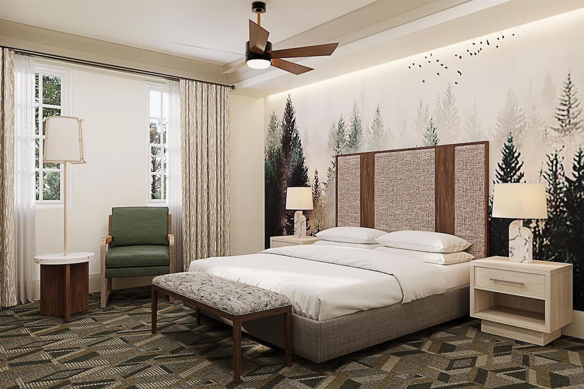 2 bilik tidur, peralatan tempat tidur premium, peti besi dalam bilik