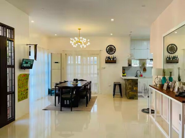 Dining - 5BR House with Centralized AC, Backyard & Office (Roxas City)