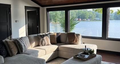 Luxury Lakefront 2BR, 3BA  – Hot Tub, Firepit, Lake Views & Private Access!