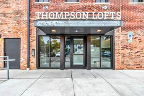 Exterior detail - Edison Place: Premier Industrial Modern Downtown 1 BR Loft (Ypsilanti)