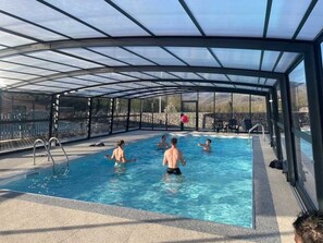 Indoor pool, a heated pool