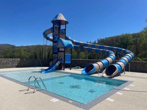 Indoor pool, a heated pool