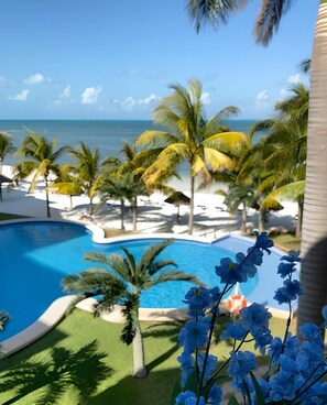 Outdoor pool - Beachfront and Ocean View Apartment (Cancun)