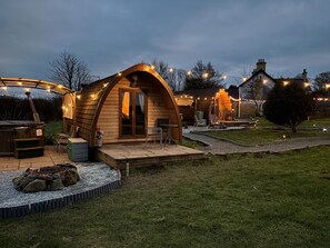 Cabin | Exterior - Cozy Hot Tent With Log Burner & Hot Tub Left Tent (Gaerwen)
