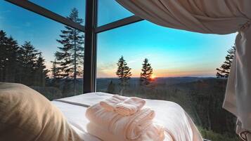 2 bedrooms, travel crib, WiFi, bed sheets