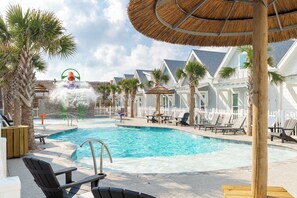 屋外プール、温水プール