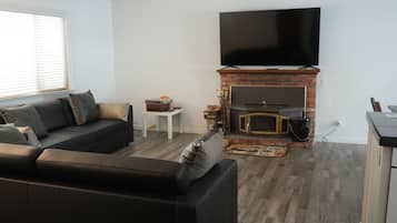 TV connectée, cheminée