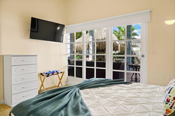 2 bedrooms, in-room safe, travel crib, WiFi