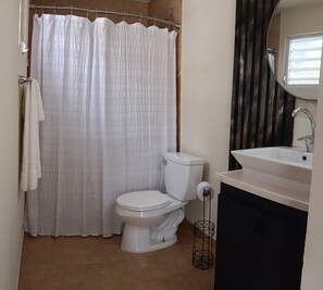 Towels, soap, toilet paper