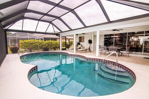 A heated pool