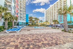 Indoor pool, a heated pool - Beautiful 2 Bedroom Multi-Unit Suite! Oceanfront Palace 1501 and 1503 (Myrtle Beach)