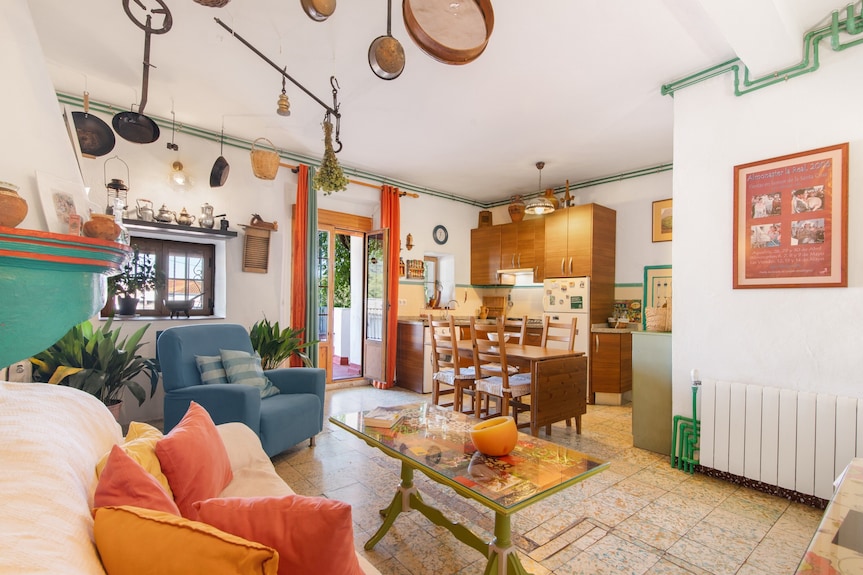 Casa Rural 'La Rana Verde De Arriba' Con Vistas A La Montaña, Terraza Privada Y Wi-fi - Almonaster la Real