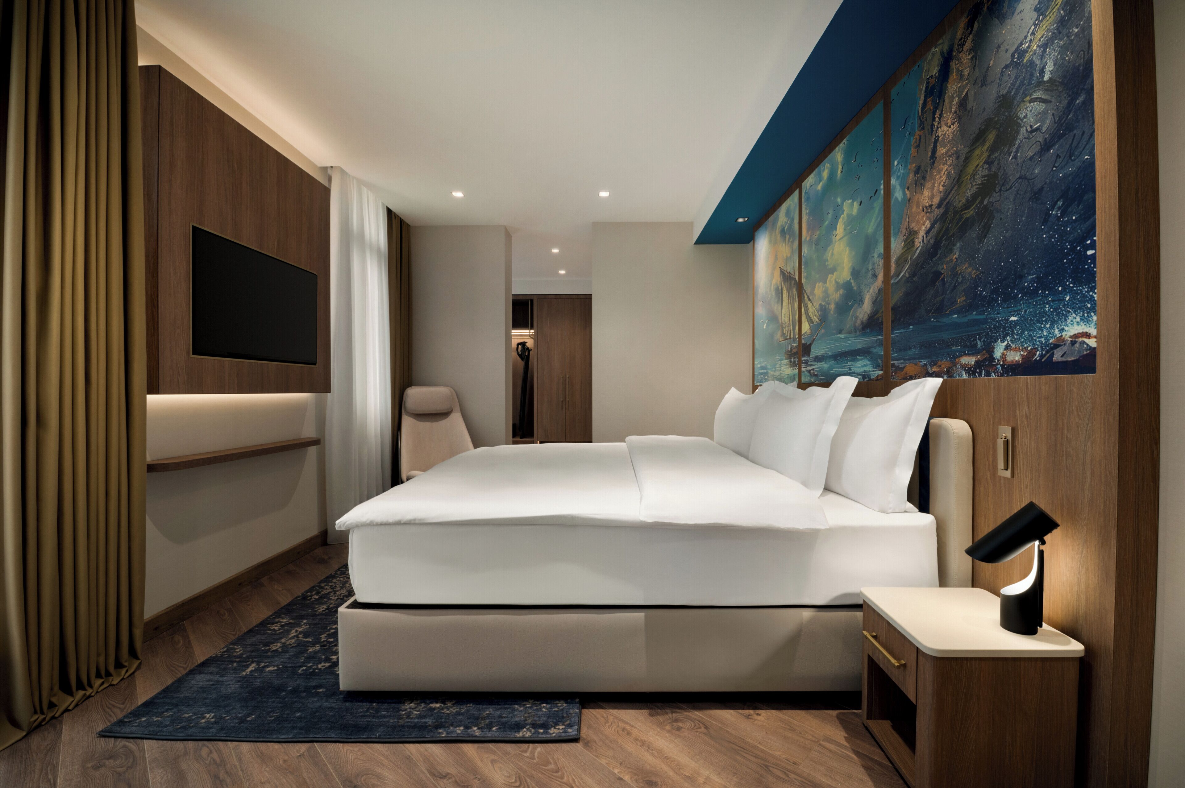 Comfort King Room, City View | Draps en coton égyptien, literie de qualité supérieure
