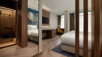 エグゼクティブ ツインルーム シティビュー | エジプト綿のシーツ、高級寝具、セーフティボックス (室内)、デスク