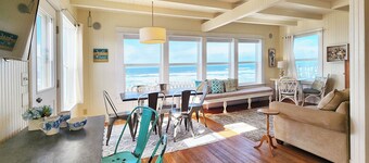 Ocean Front Nye Beach House! Hot Tub! Dog Friendly!