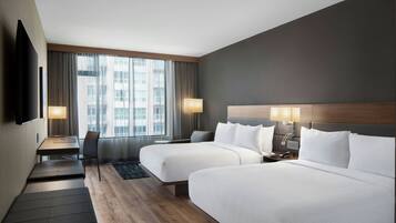 Chambre, 2 grands lits | Literie hypoallergénique, bureau, chambres insonorisées, Wi-Fi gratuit