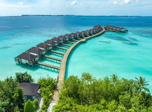 Villa, 1 King Bed, Overwater (Pool) | 1 bedroom, premium bedding, pillowtop beds, free minibar items