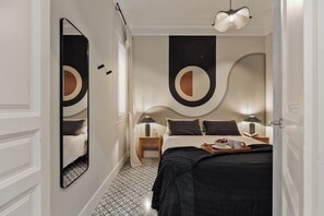2 chambres, fer et planche Ă repasser, Wi-Fi, draps fournis