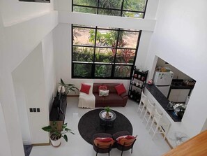 Standard Loft, Patio, Sea View | Living area | 32-inch Smart TV with satellite channels, Netflix, streaming services - RLJ Beach House (Naval)