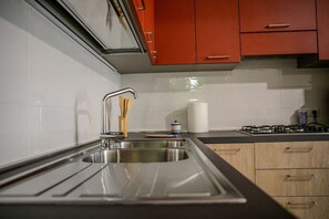 Fridge, coffee/tea maker, dining tables