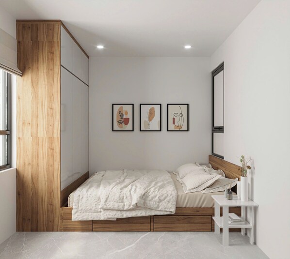 Superior dubbelrum - 1 queensize-säng - kök - utsikt mot innergården | Exteriör