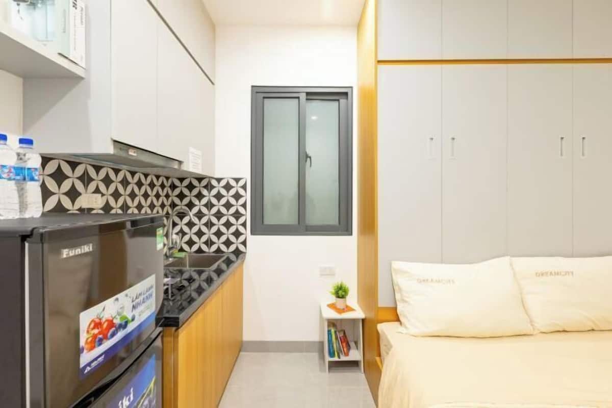 Pillowtop beds, iron/ironing board (on request), WiFi (free)