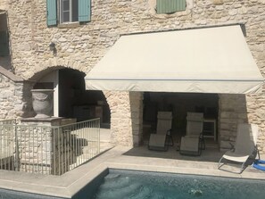 A heated pool