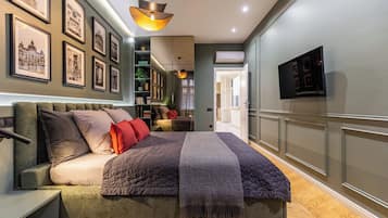 2 slaapkamers, een strijkplank/strijkijzer, reisbedje, wifi