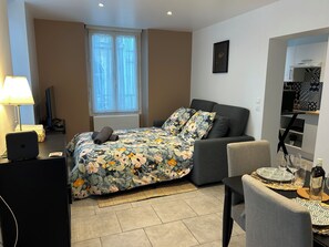 1 sovrum, strykjärn/strykbräda, wi-fi och sängkläder