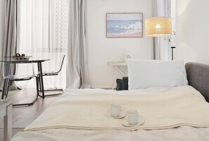 1 soverom, strykejern/-brett, wi-fi og sengetøy