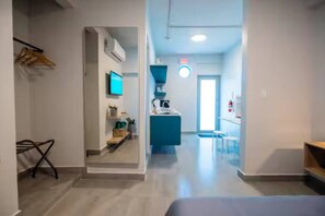 1 slaapkamer, een bureau, een strijkplank/strijkijzer, gratis wifi