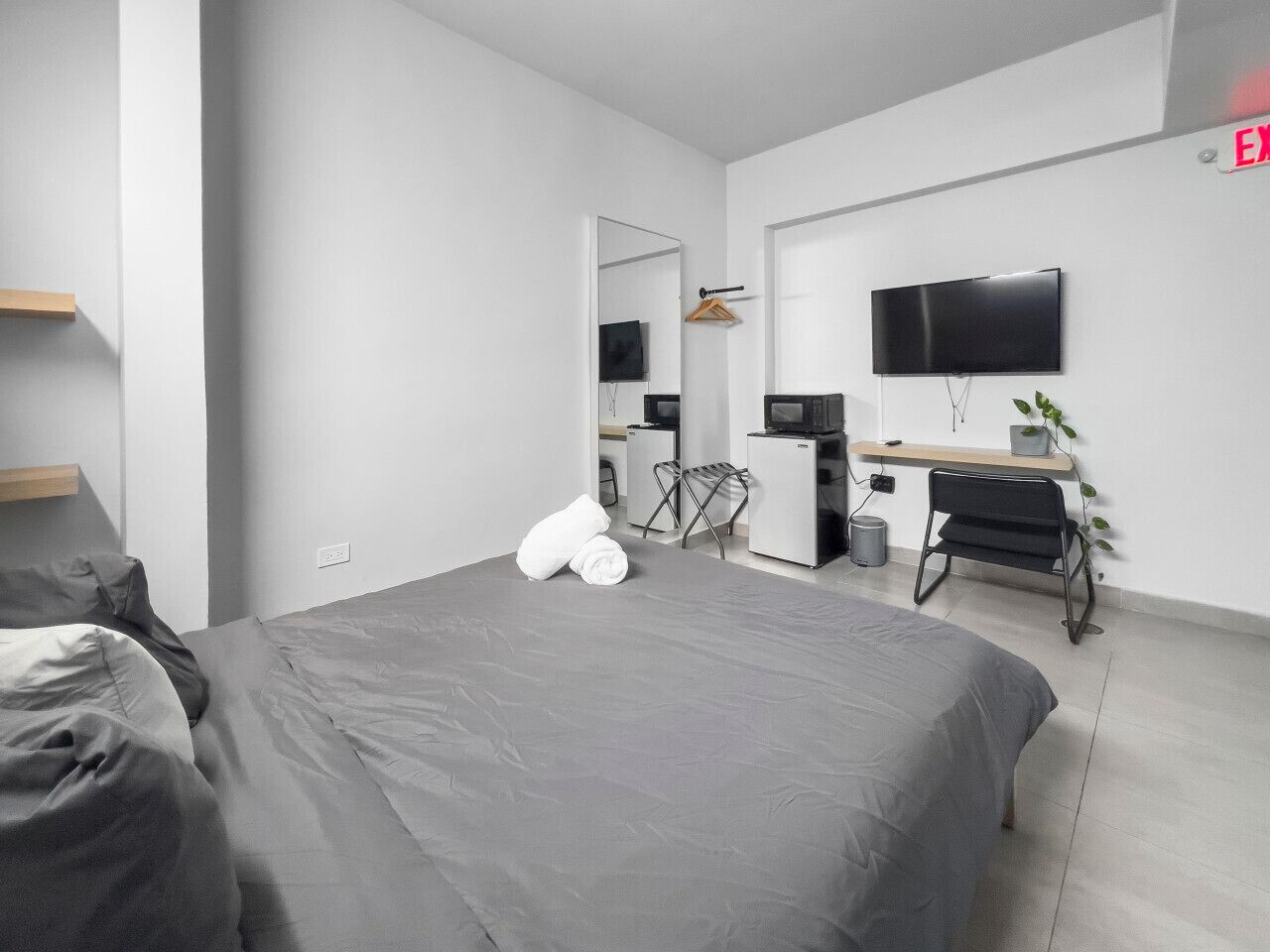 Desk, iron/ironing board, free WiFi, bed sheets