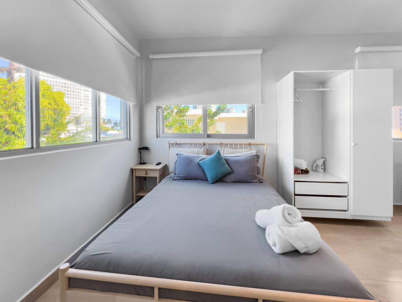 Drift into comfort on a cozy well made bed designed to give you peaceful rest throughout your stay